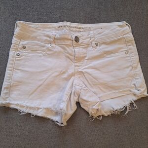 American Eagle Outfitters White Denim Shorts